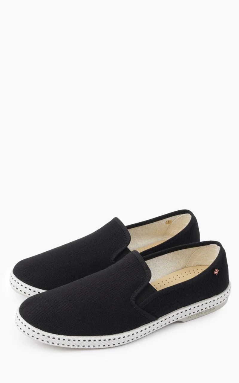 Rivieras Classic Canvas Moccasin Black - Image 2