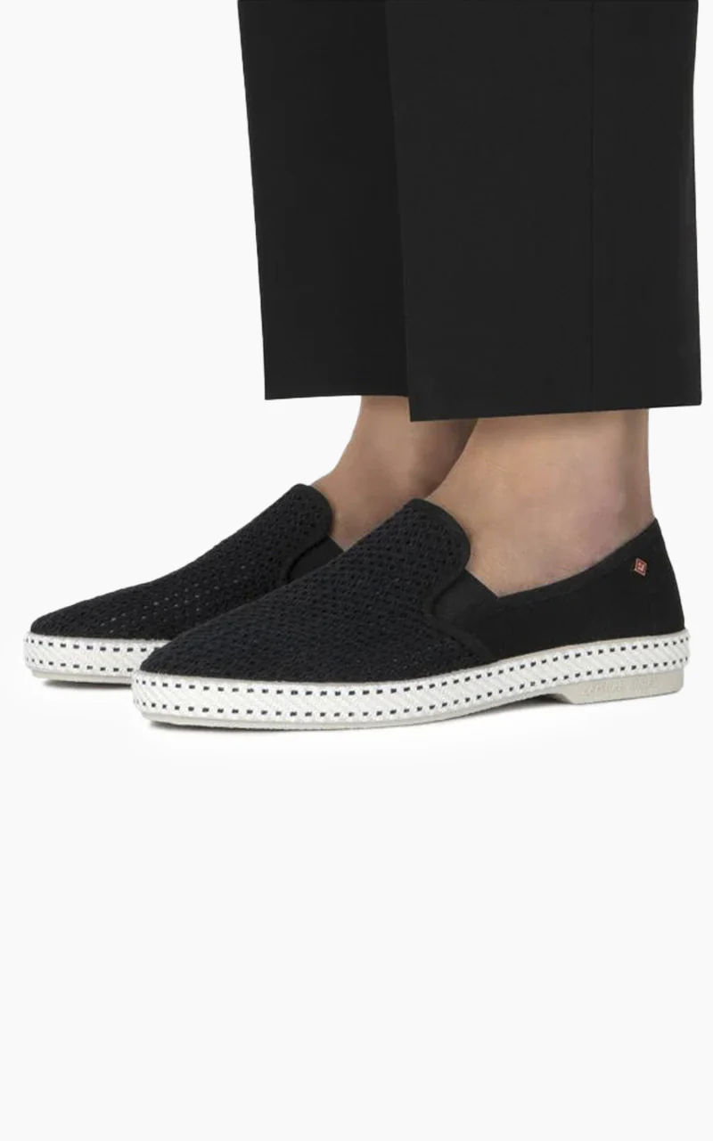 Rivieras Classic Toile & Filet Moccasin Black - Image 3