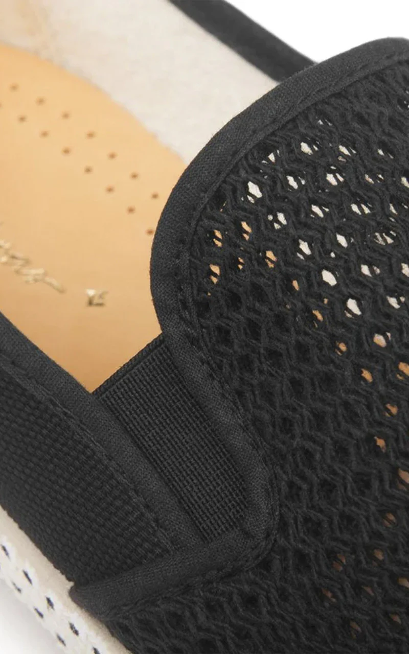 Rivieras Classic Toile & Filet Moccasin Black - Image 4