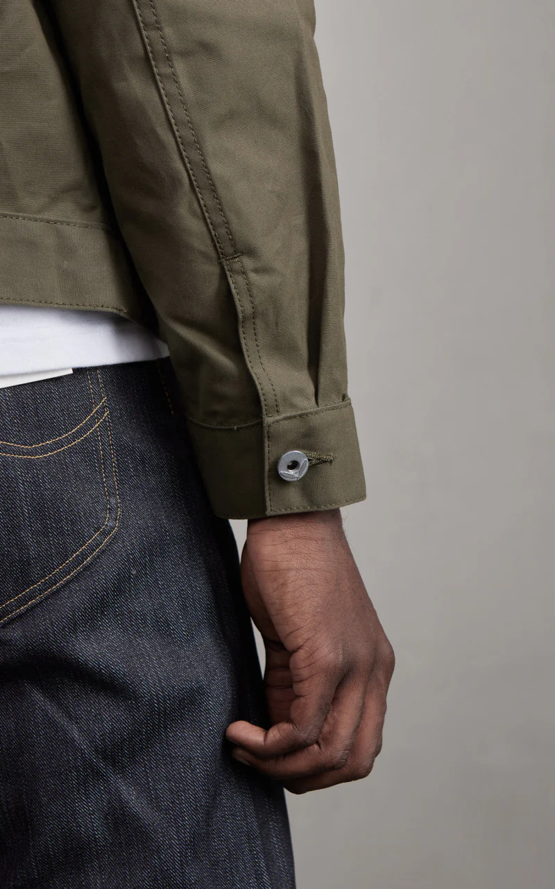 Rogue Territory Cruiser Jacket Dry Waxed Canvas Olive - Image 6
