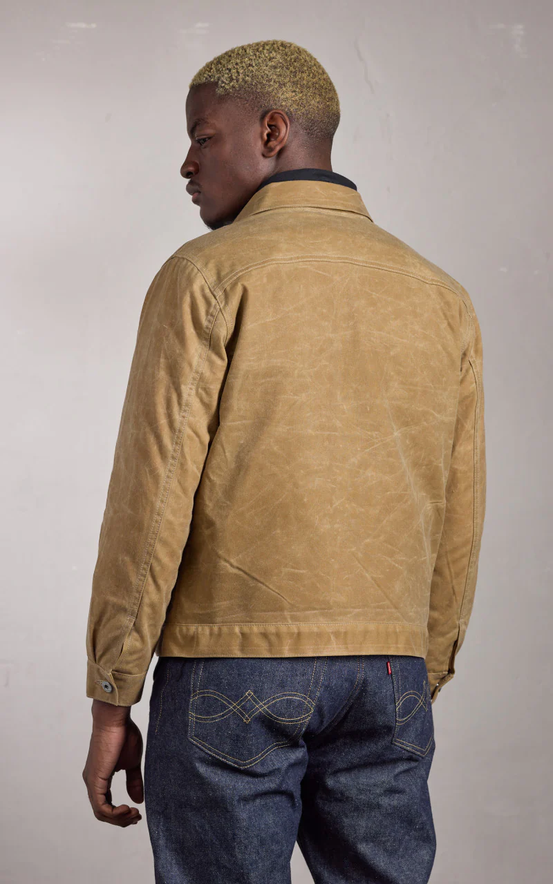 Rogue Territory Cruiser Jacket Lined Waxed Canvas Ridgeline Tan - Image 5