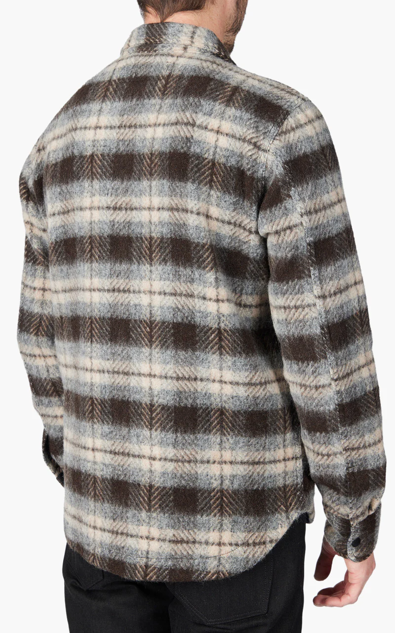 Rogue Territory Field Jacket Brown Plaid Mohair - Image 7