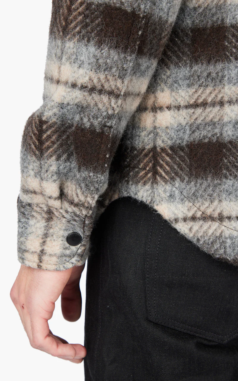Rogue Territory Field Jacket Brown Plaid Mohair - Image 8