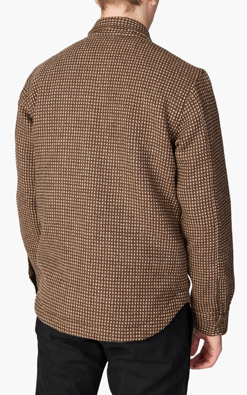 Rogue Territory Field Shirt Brown Wool Dot Lined - Image 6