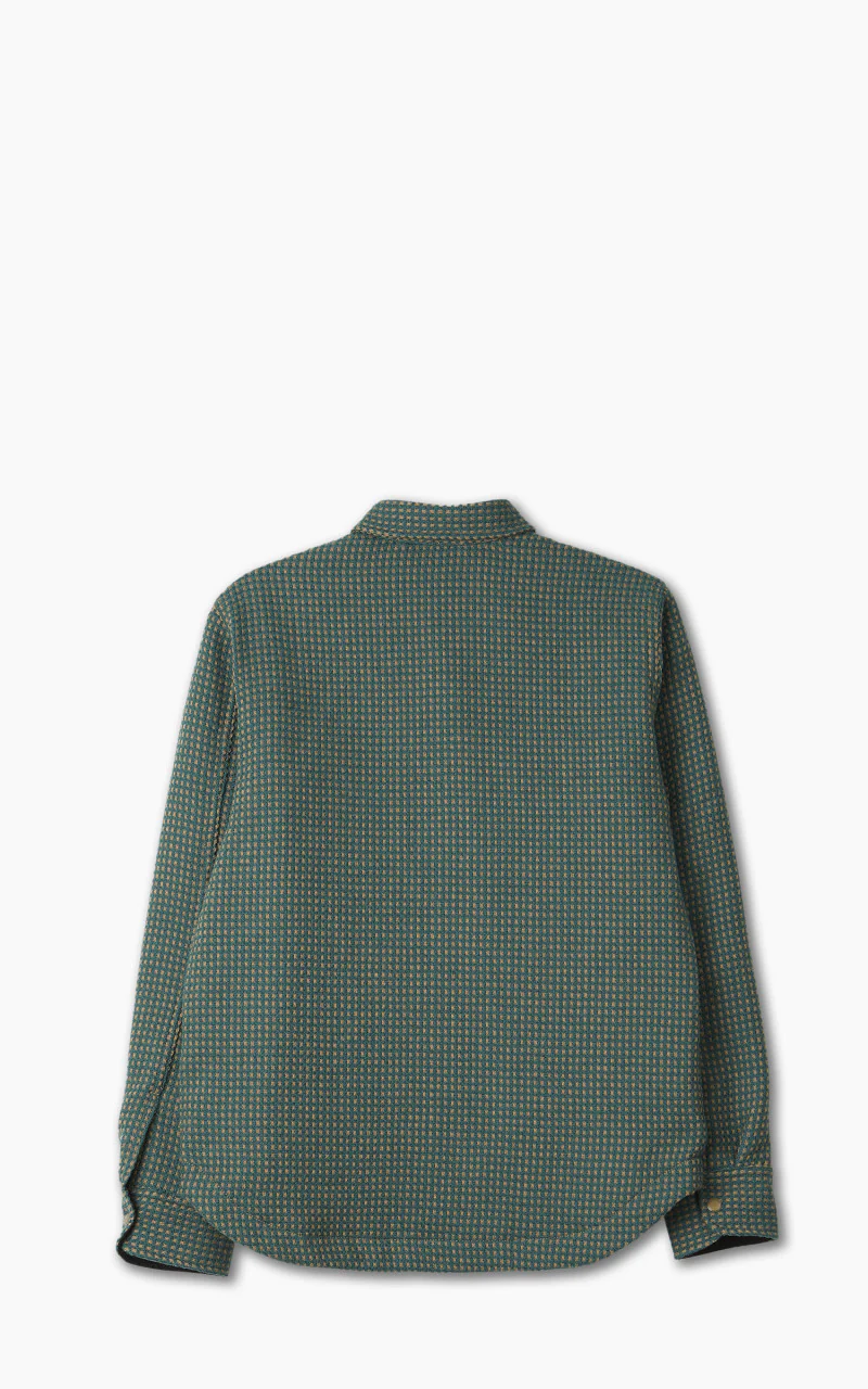 Rogue Territory Field Shirt Green Wool Dot Lined - Image 8