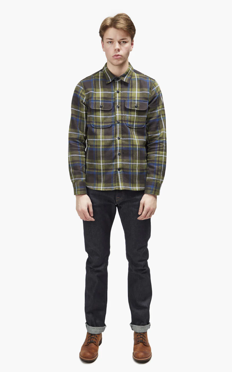 Rogue Territory Field Shirt HB Plaid Olive - Image 2