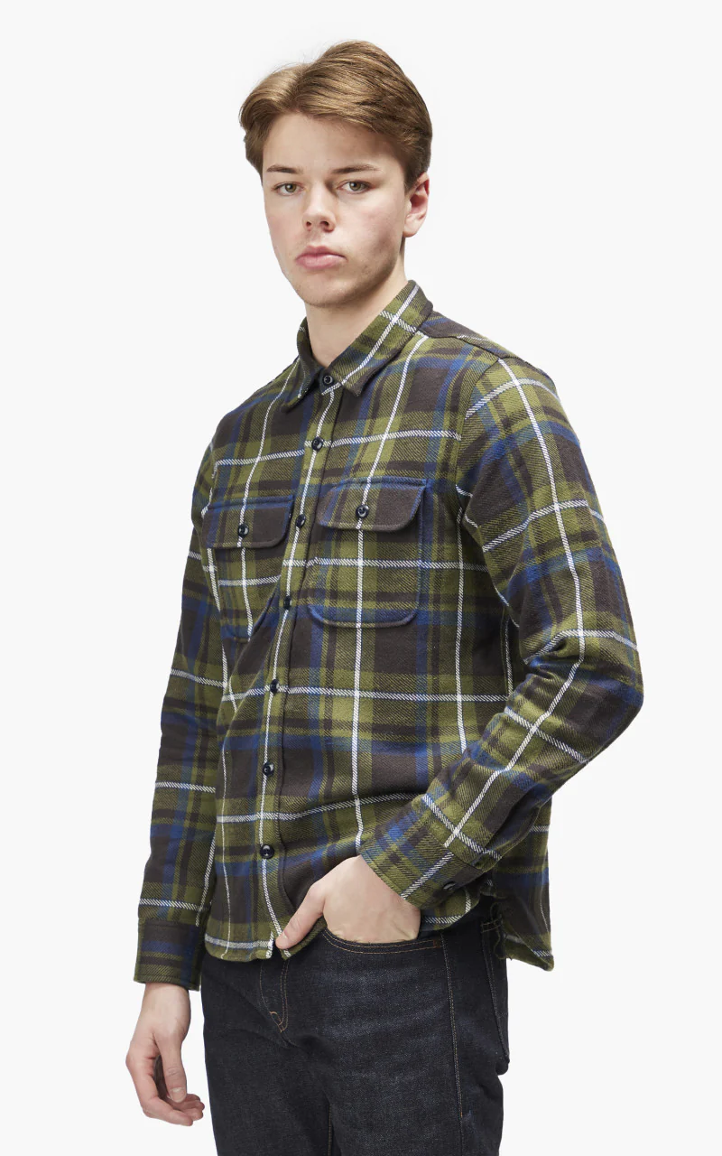 Rogue Territory Field Shirt HB Plaid Olive - Image 4