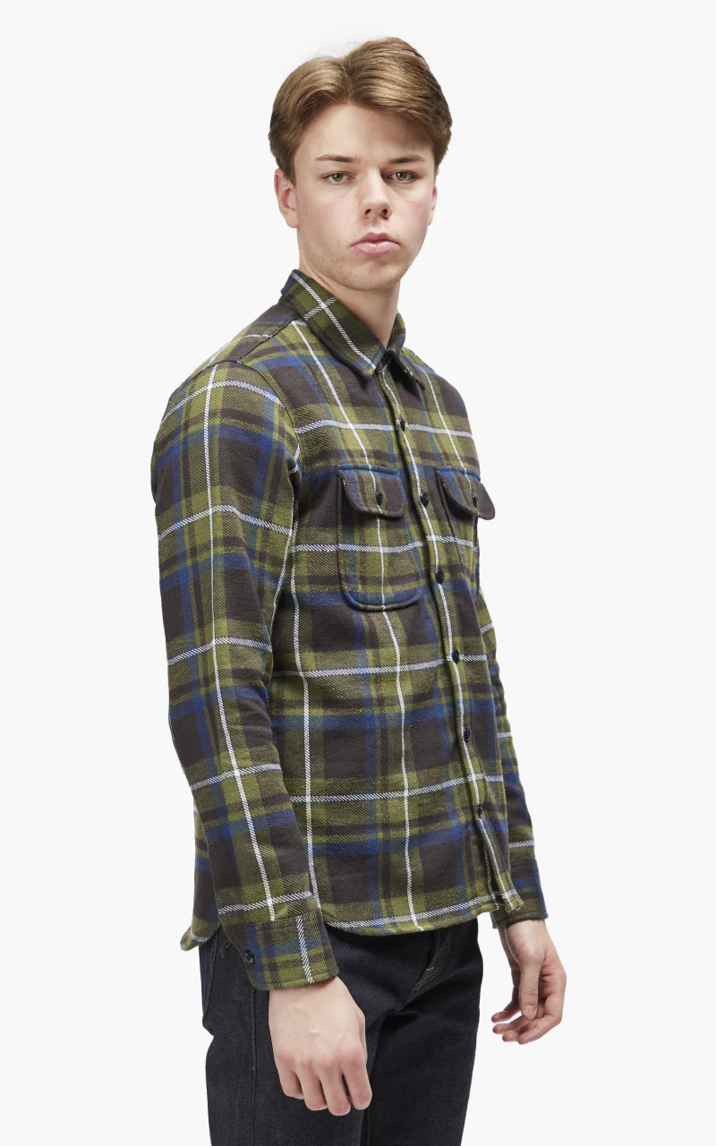 Rogue Territory Field Shirt HB Plaid Olive - Image 5