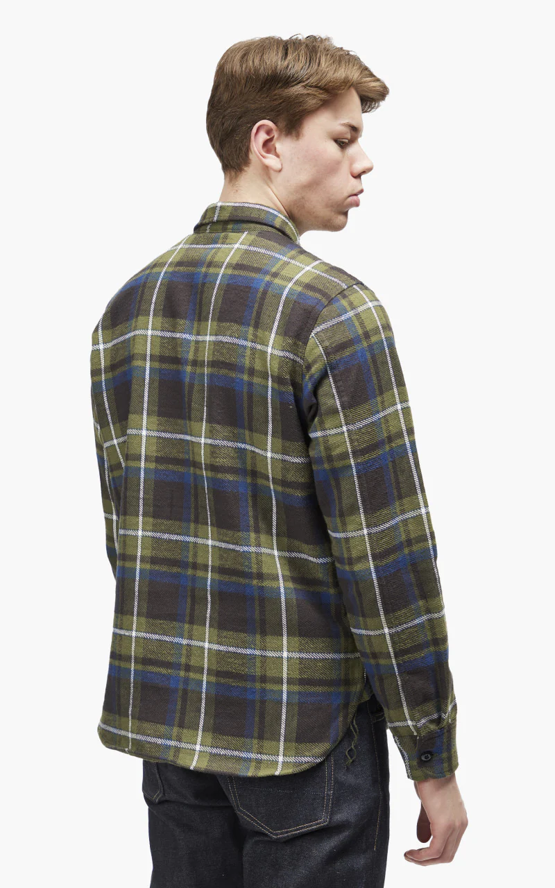 Rogue Territory Field Shirt HB Plaid Olive - Image 6