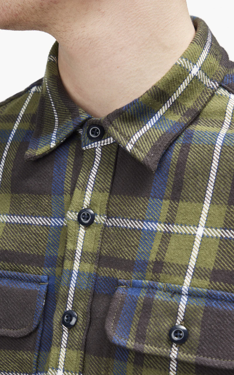 Rogue Territory Field Shirt HB Plaid Olive - Image 7