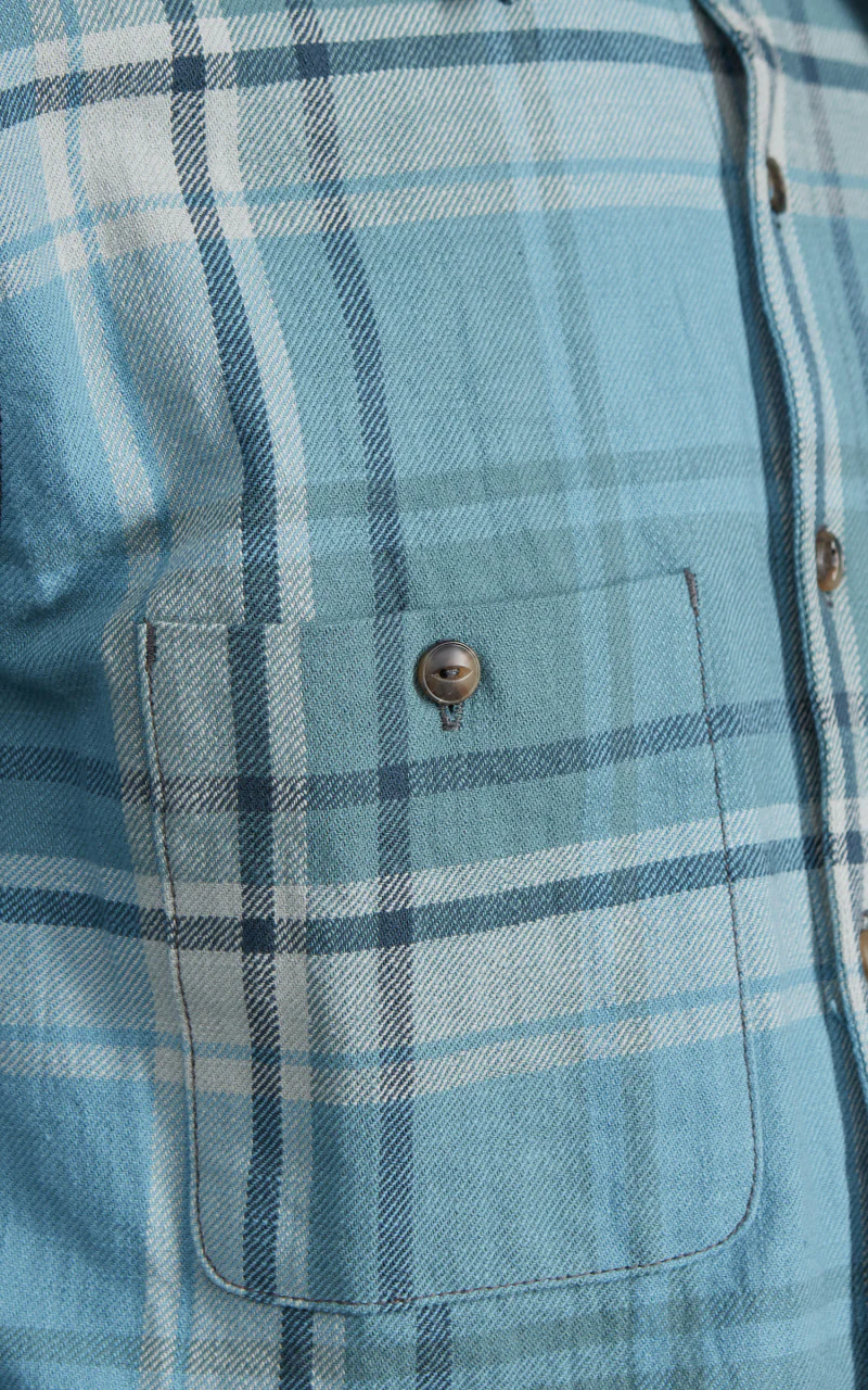 Rogue Territory Field Shirt Icy Blue Plaid - Image 3