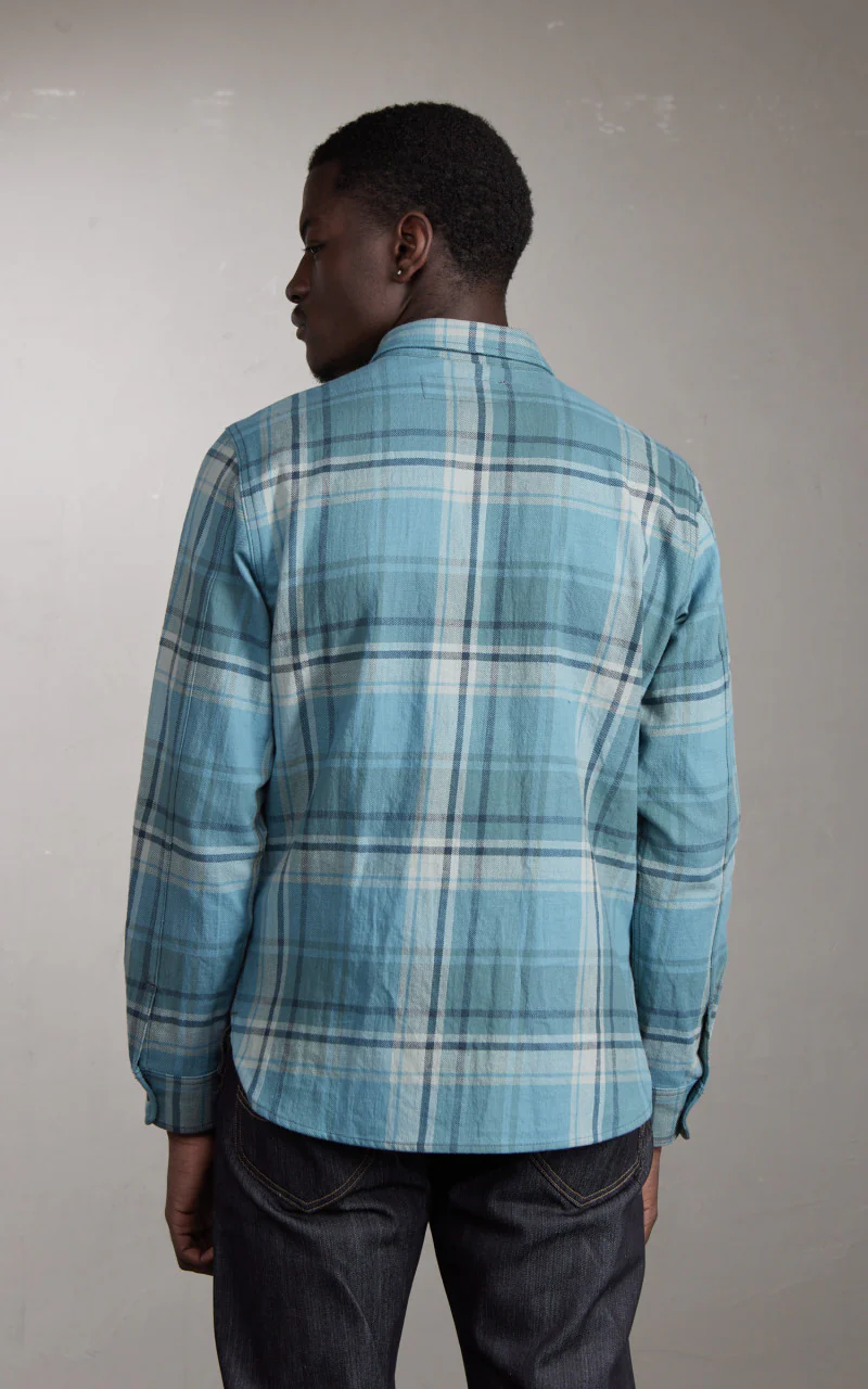 Rogue Territory Field Shirt Icy Blue Plaid - Image 4