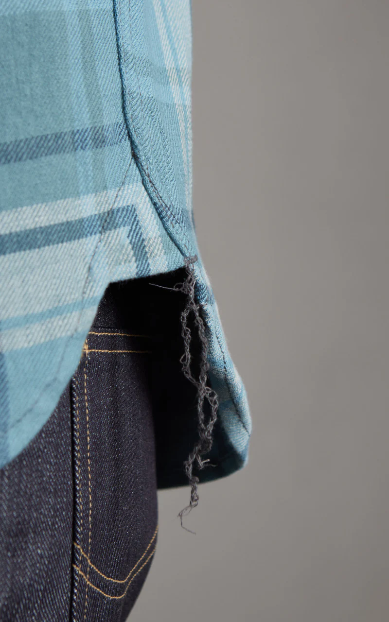 Rogue Territory Field Shirt Icy Blue Plaid - Image 5