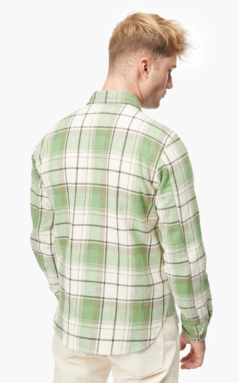 Rogue Territory Field Shirt Light Green Plaid - Image 4