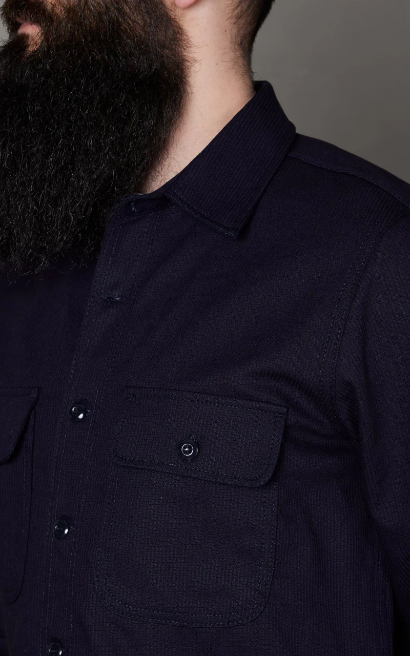 Rogue Territory Field Shirt Whip Cord Indigo - Image 5