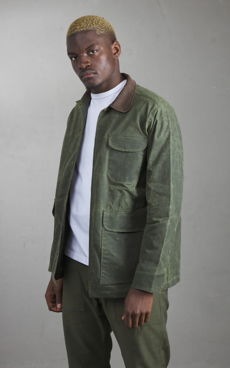 Rogue Territory Hunter Supply Jacket Waxed Olive - Image 2