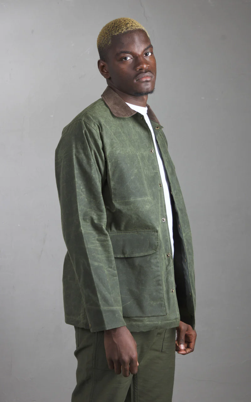 Rogue Territory Hunter Supply Jacket Waxed Olive - Image 3
