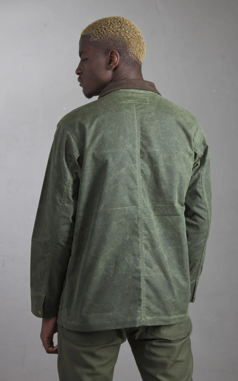 Rogue Territory Hunter Supply Jacket Waxed Olive - Image 7