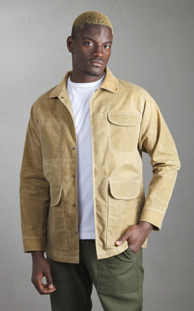Rogue Territory Hunter Supply Jacket Waxed Tan - Image 3