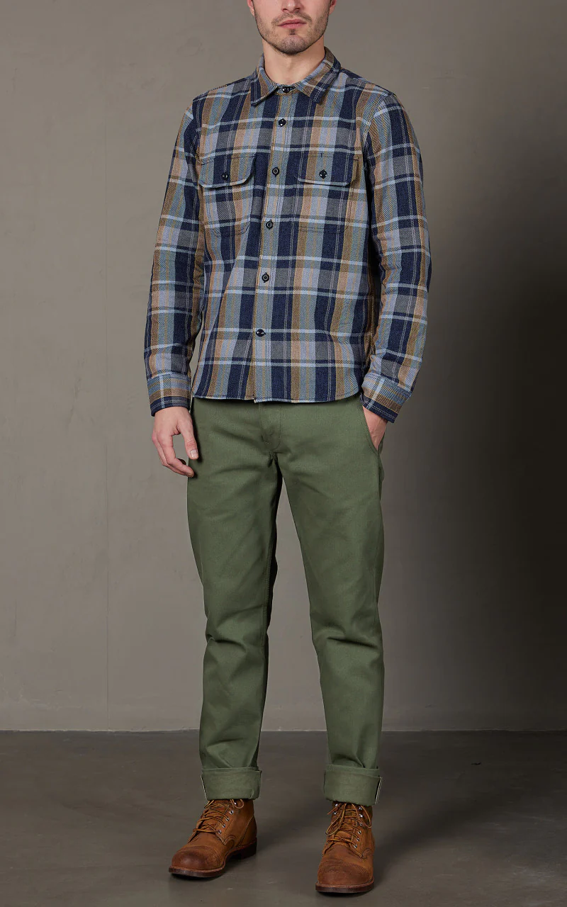 Rogue Territory Infantry Pants Green Selvedge - Image 2