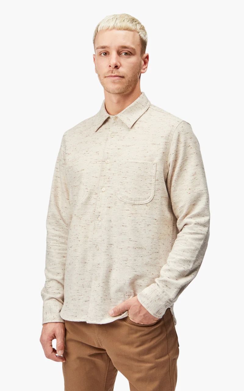 Rogue Territory Jumper Shirt Flannel Natural Oatmeal - Image 3
