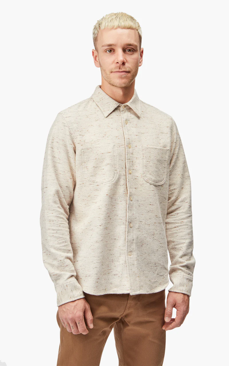 Rogue Territory Jumper Shirt Flannel Natural Oatmeal - Image 8