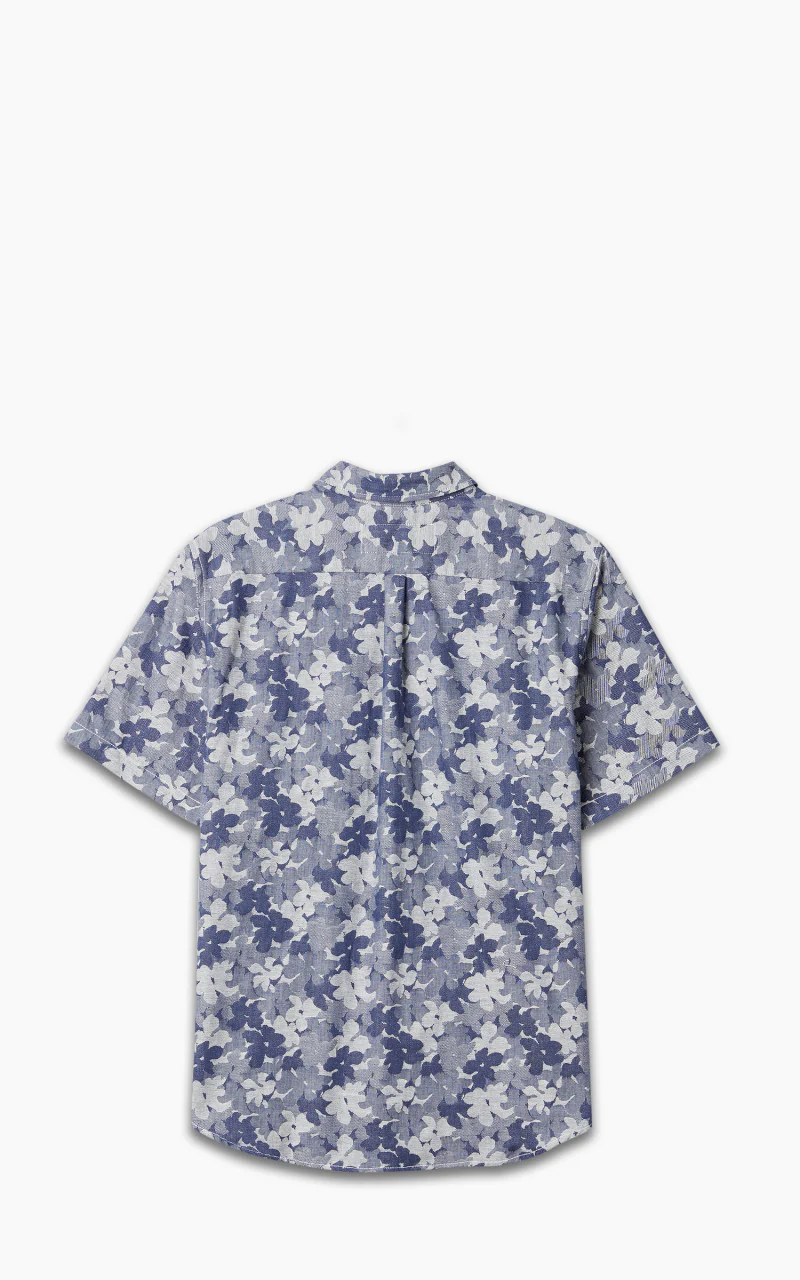 Rogue Territory Maker Shirt Floral Jacquard Indigo - Image 2