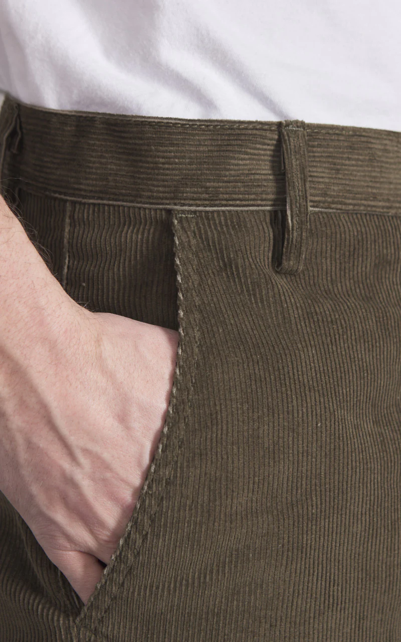 Rogue Territory Officer High Trouser Corduroy Olive - Image 4