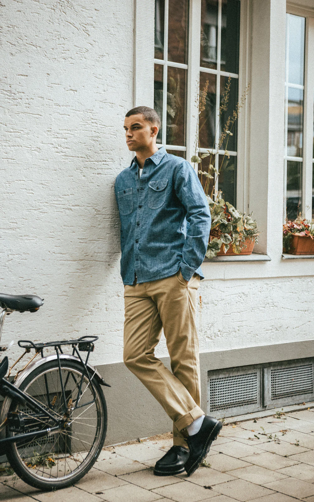 Rogue Territory Officer High Trouser Selvedge Khaki - Image 4