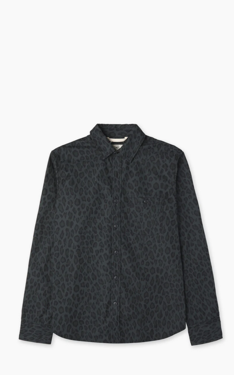 Oxford Shirt Dark Cheetah Camo