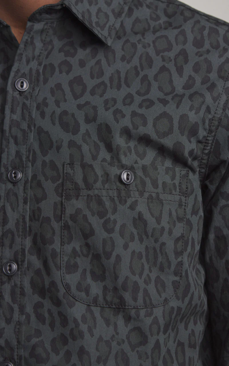 Oxford Shirt Dark Cheetah Camo - Image 6
