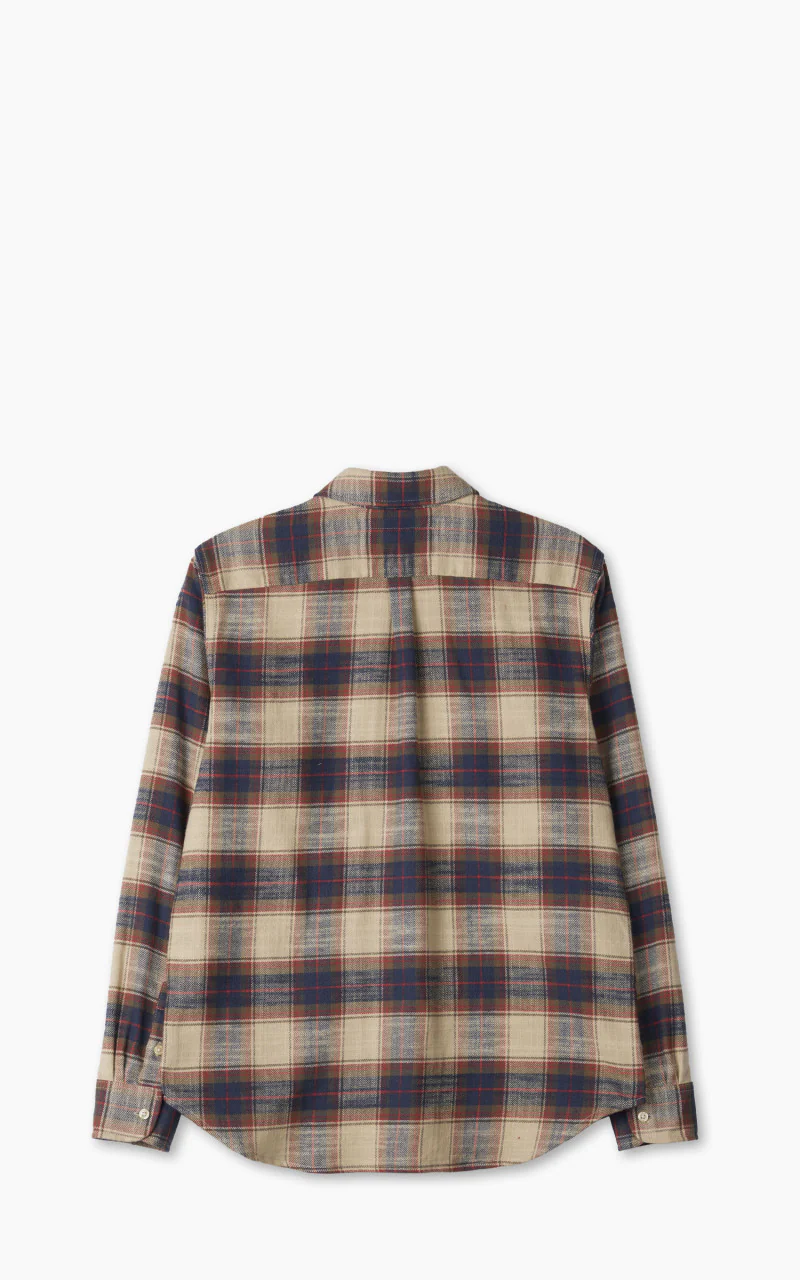 Rogue Territory Oxford Shirt Khaki Slub Plaid - Image 3