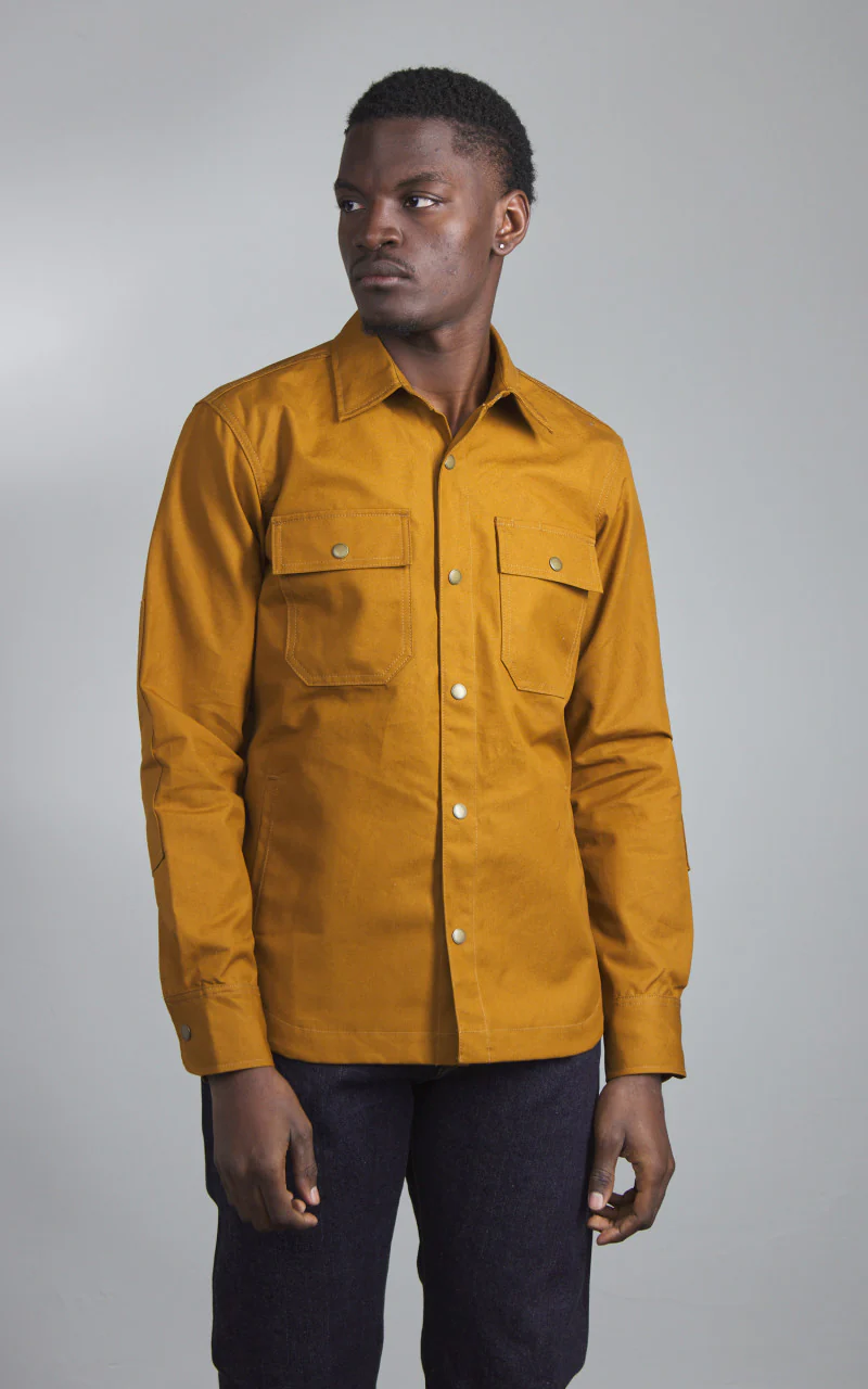Rogue Territory Patrol Shirt Dry Waxed Canvas Gold - Image 2
