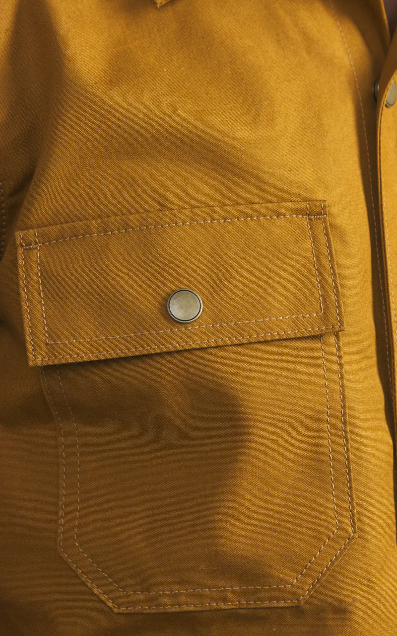 Rogue Territory Patrol Shirt Dry Waxed Canvas Gold - Image 3