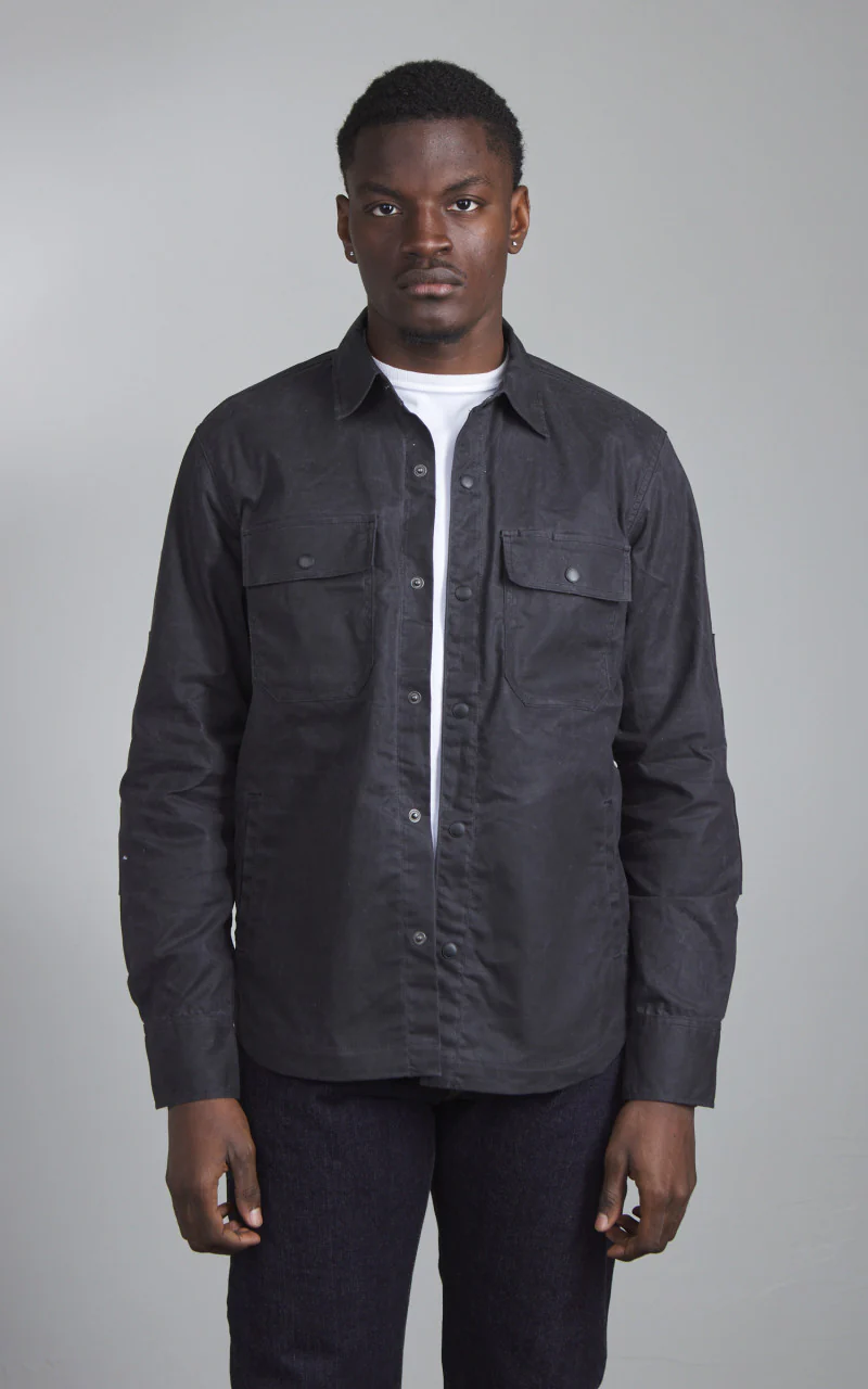 Rogue Territory Patrol Shirt Waxed Canvas Grey - Image 2