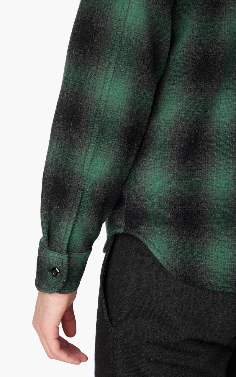 Rogue Territory Plaid Wool Utility Shirt Green - Image 7