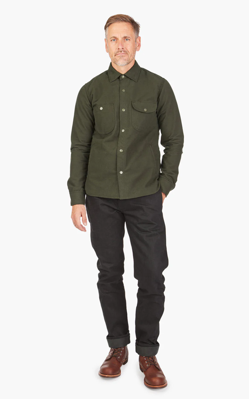 Rogue Territory Service Shirt Flannel Olive - Image 2