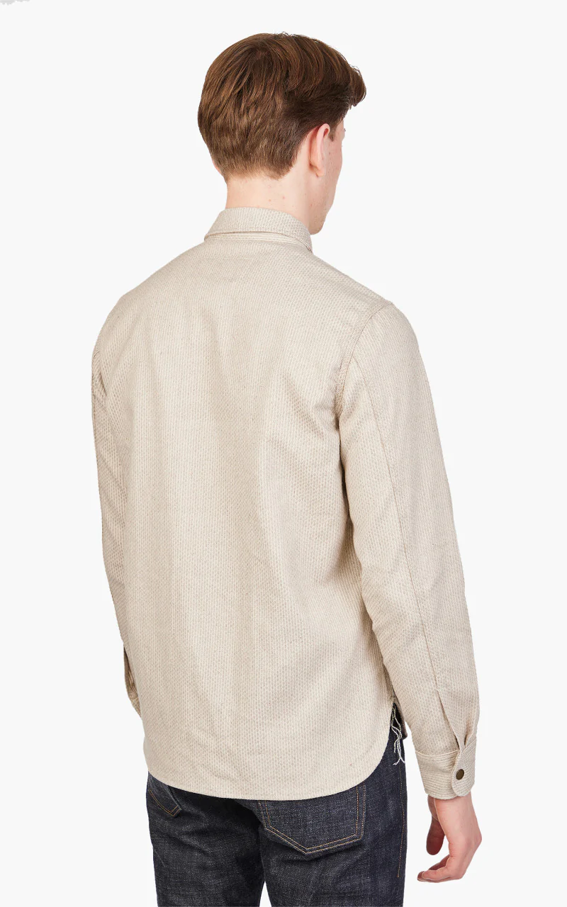 Rogue Territory Service Shirt Natural Sashiko - Image 6