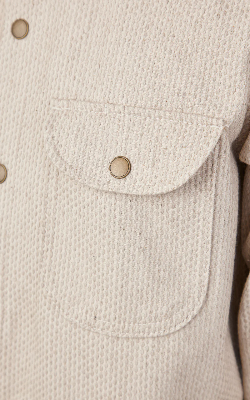 Rogue Territory Service Shirt Natural Sashiko - Image 9