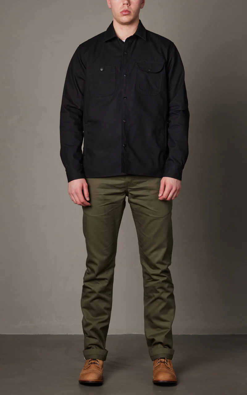 Rogue Territory Service Shirt Selvedge Canvas Black 10oz - Image 3