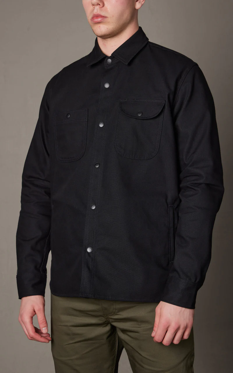 Rogue Territory Service Shirt Selvedge Canvas Black 10oz - Image 4