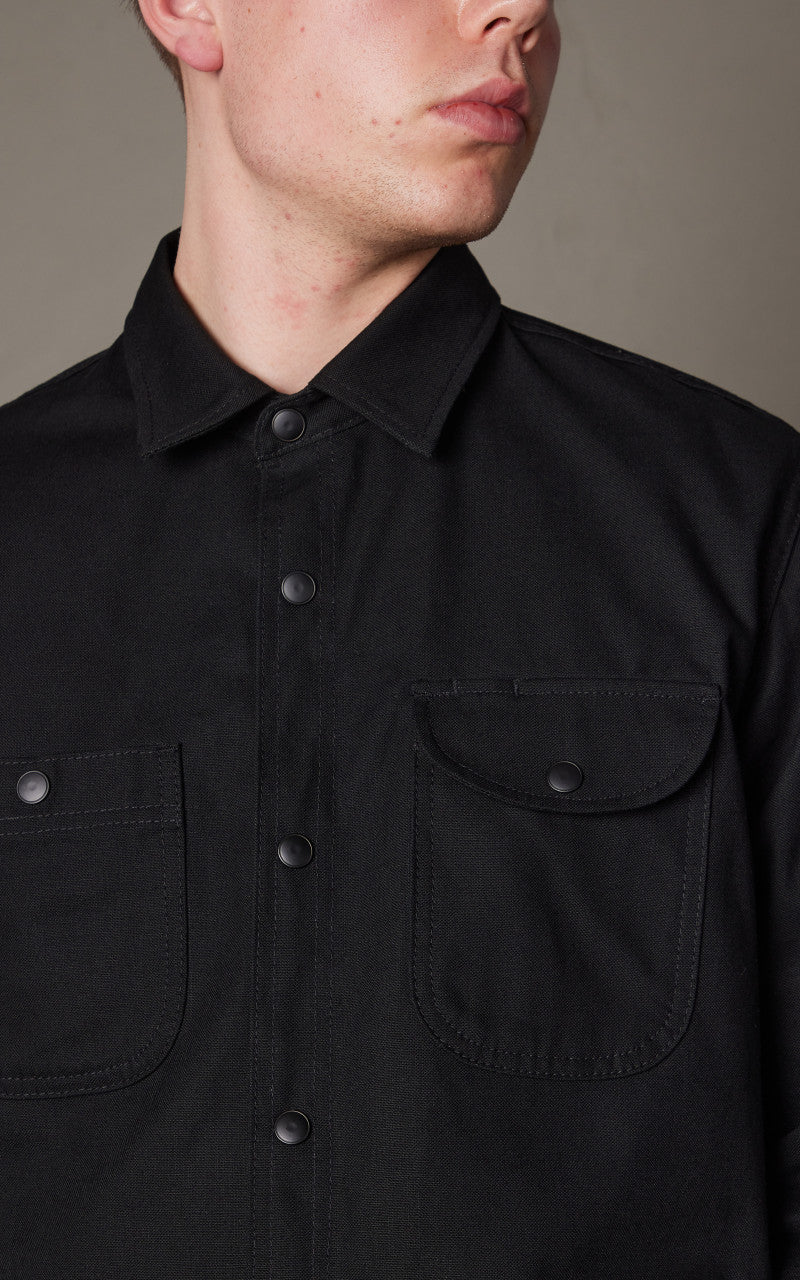 Rogue Territory Service Shirt Selvedge Canvas Black 10oz - Image 5