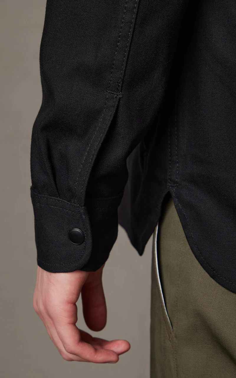 Rogue Territory Service Shirt Selvedge Canvas Black 10oz - Image 6