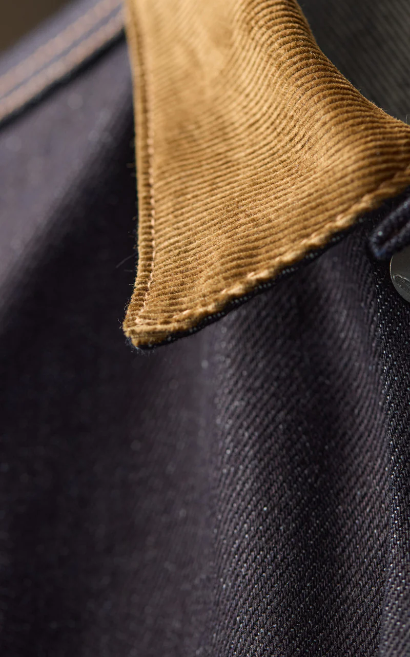 Rogue Territory Supply Jacket Corduroy Collar Selvedge Indigo 22oz - Image 12