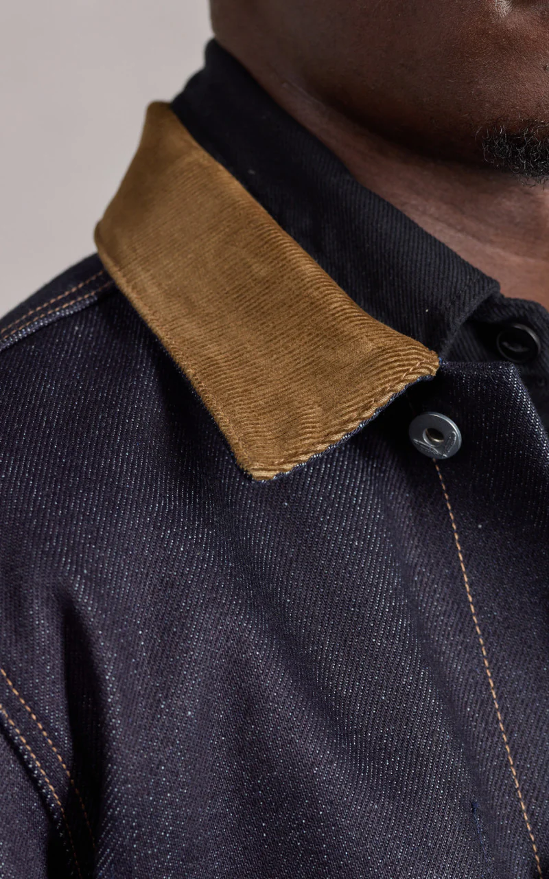 Rogue Territory Supply Jacket Corduroy Collar Selvedge Indigo 22oz - Image 8