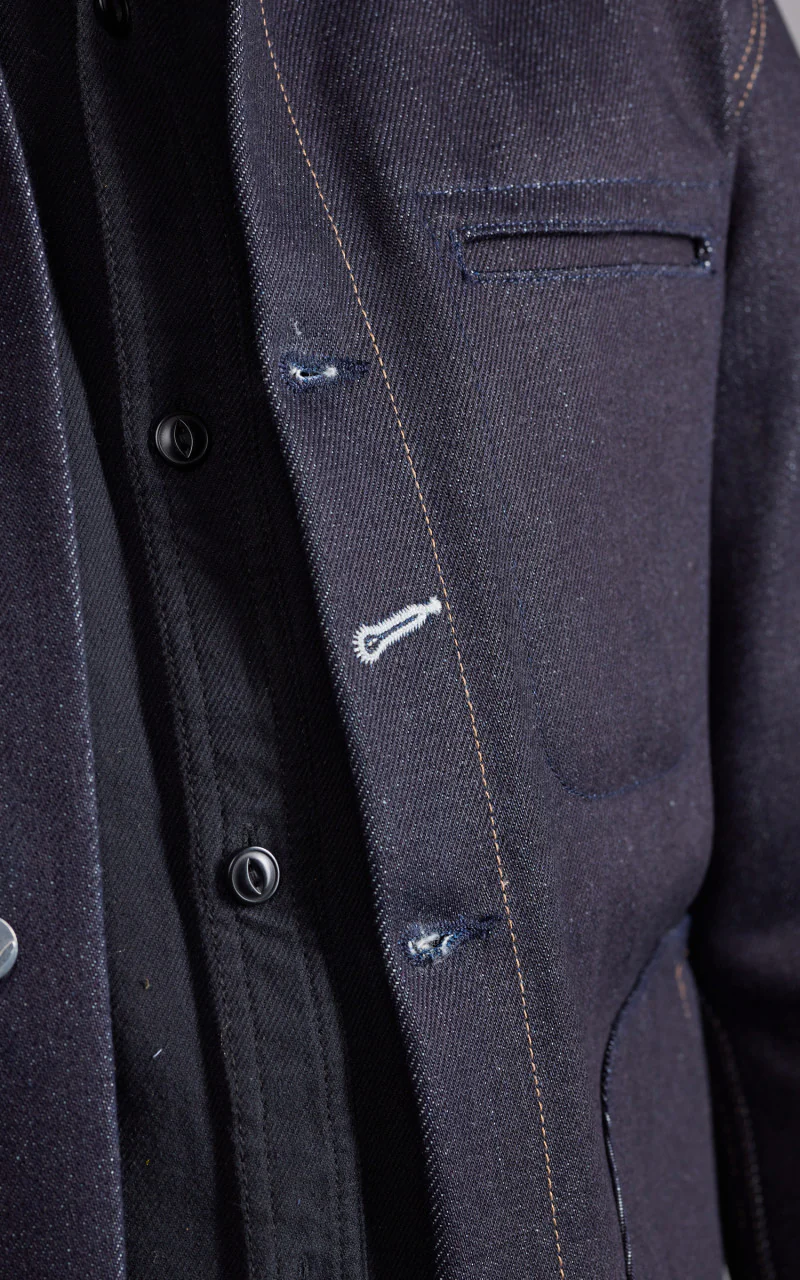Rogue Territory Supply Jacket Corduroy Collar Selvedge Indigo 22oz - Image 9