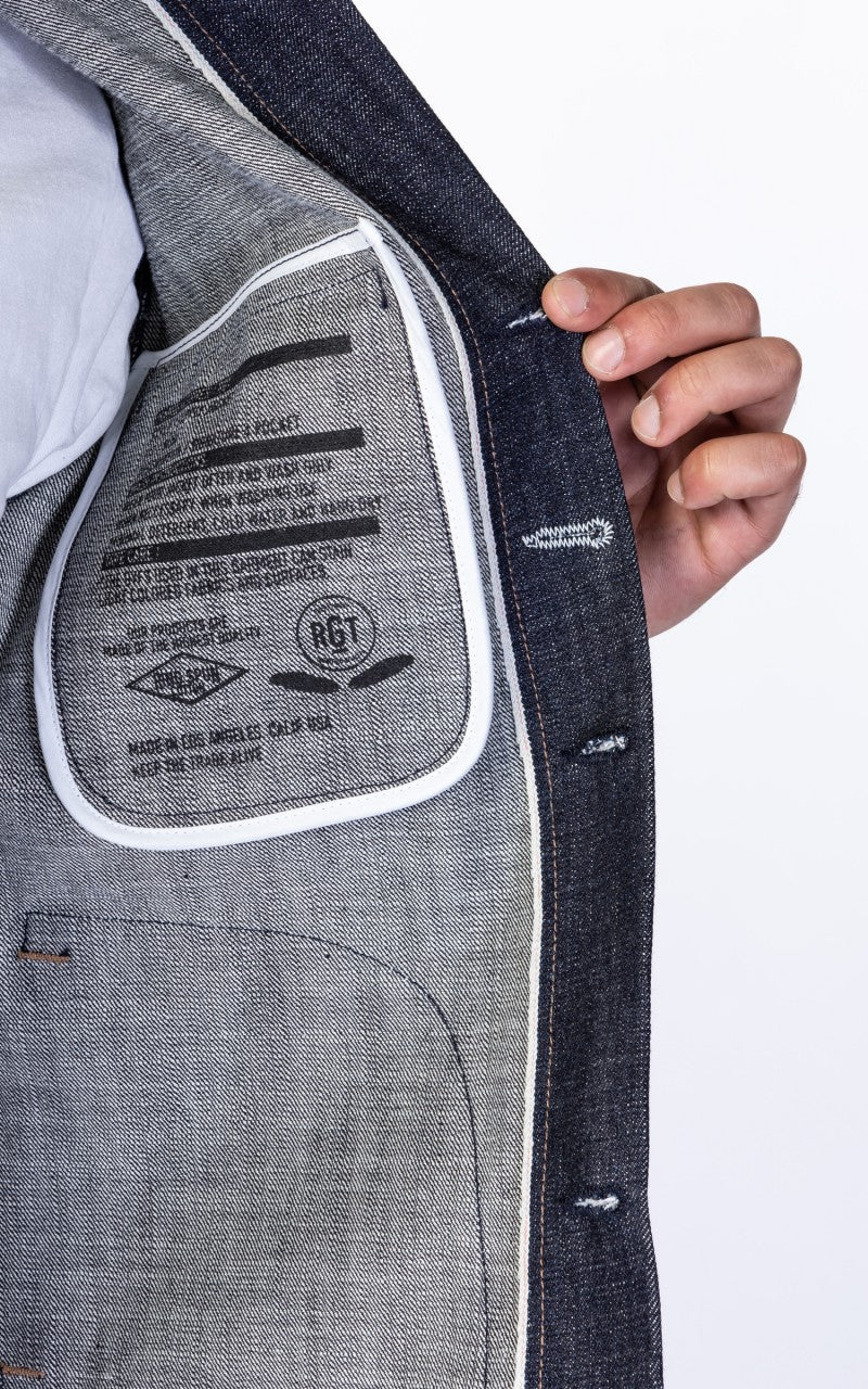 Rogue Territory Supply Jacket Cryptic Indigo 13.5oz - Image 10