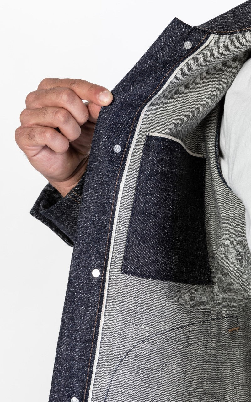 Rogue Territory Supply Jacket Cryptic Indigo 13.5oz - Image 11