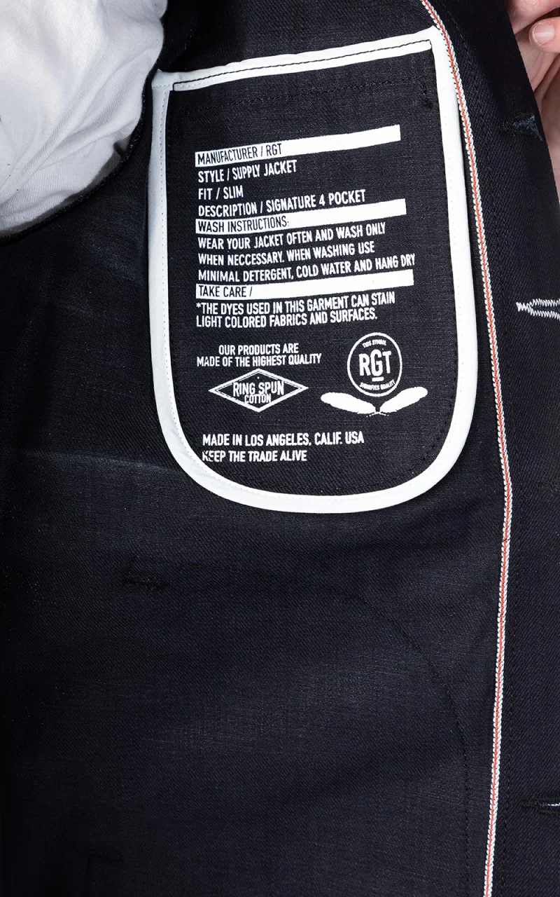 Rogue Territory Supply Jacket Dark Indigo Selvedge 13.5oz - Image 9