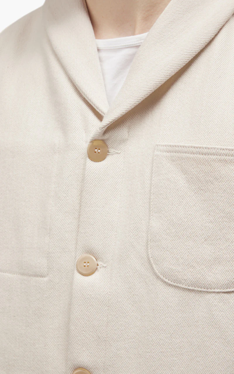 Rogue Territory Supply Jacket Shawl Collar Knit Denim Natural - Image 7